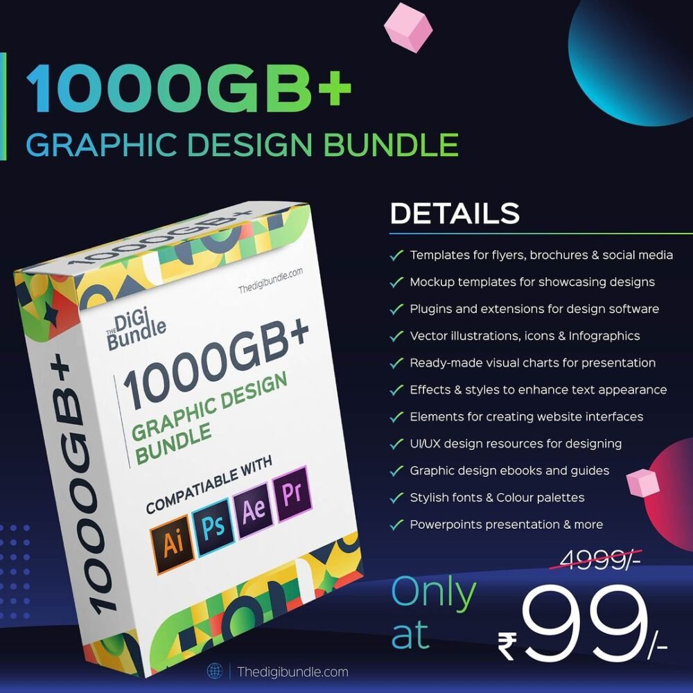 1000GB+ Amazing Graphic Design Bundle!